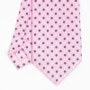 Pink Sartorial Classic Silk Tie - Small Flower Pattern