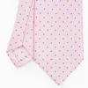 Pink Sartorial Classic Silk Tie - Small Flower Pattern