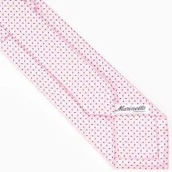 Pink Sartorial Classic Silk Tie - Small Flower Pattern