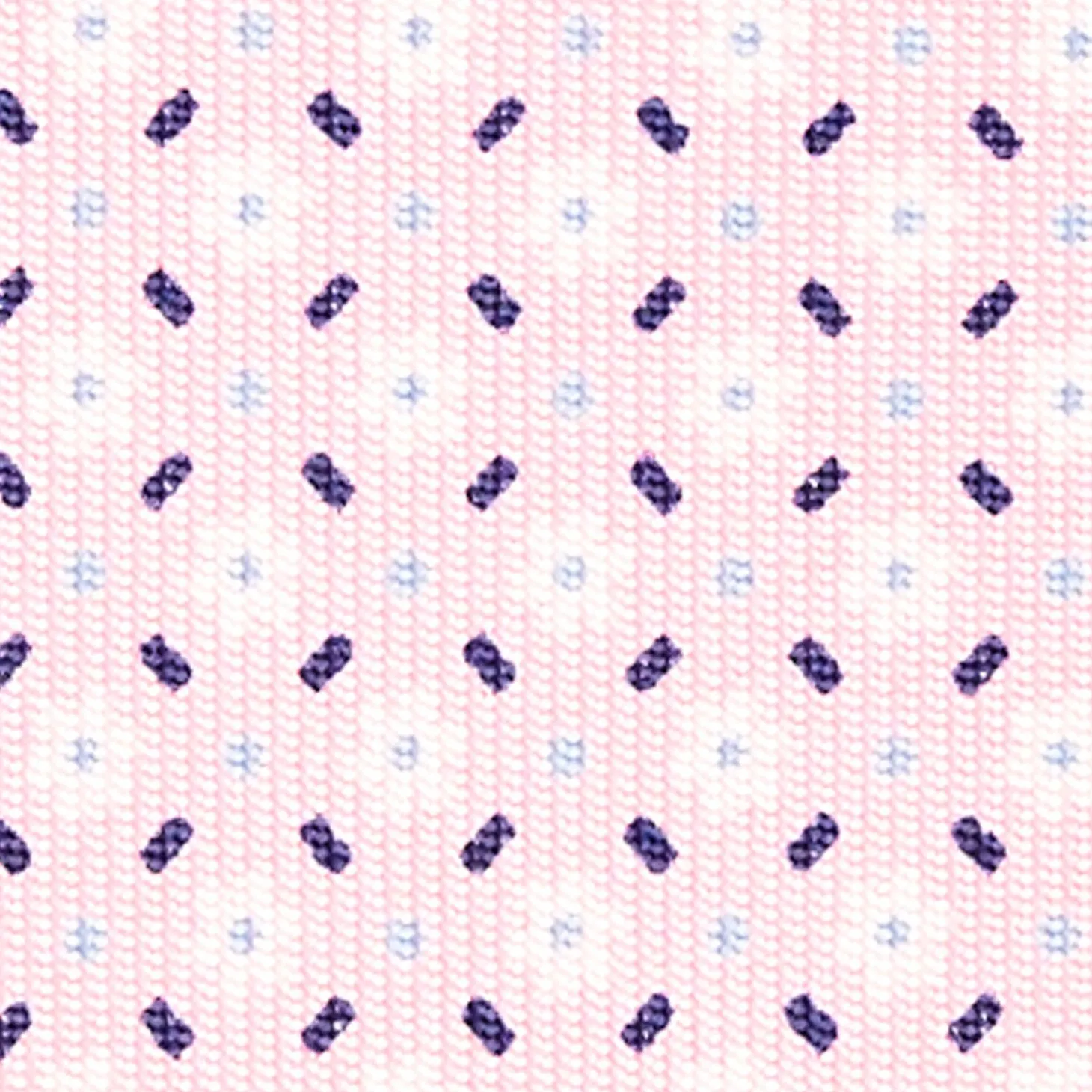Pink Sartorial Classic Silk Tie - Small Flower Pattern