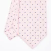 Pink Sartorial Classic Silk Tie - Small Flower Designs