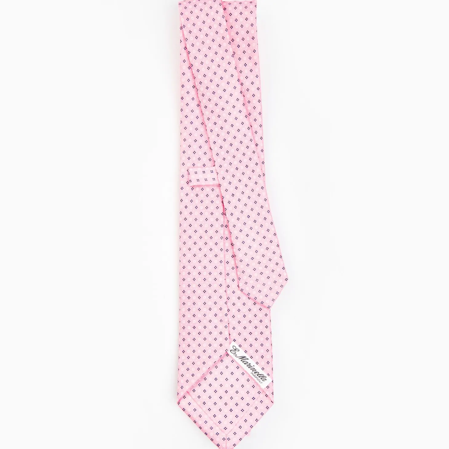 Pink Sartorial Classic Silk Tie - Small Flower Designs