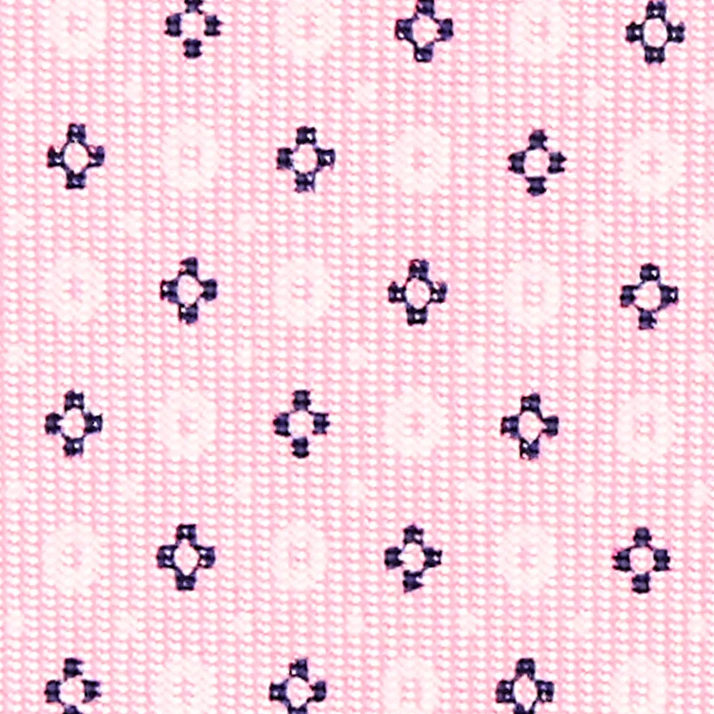 Pink Sartorial Classic Silk Tie - Small Flower Designs