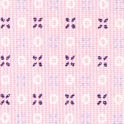 Pink Sartorial Classic Silk Tie - Small Flower Pattern