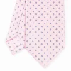 Pink Sartorial Classic Tie - Small Flower Pattern