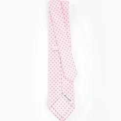 Pink Sartorial Classic Tie - Small Flower Pattern