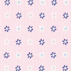Pink Sartorial Classic Tie - Small Flower Pattern