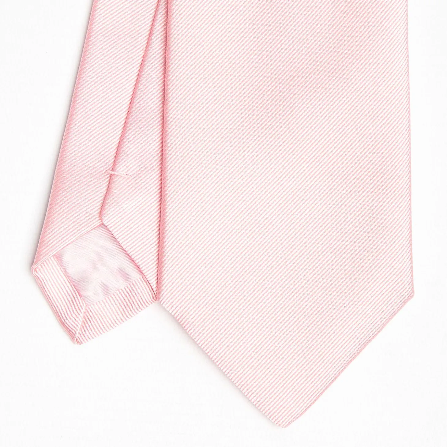 Pink Sartorial Jacquard Silk Tie - Solid Colours