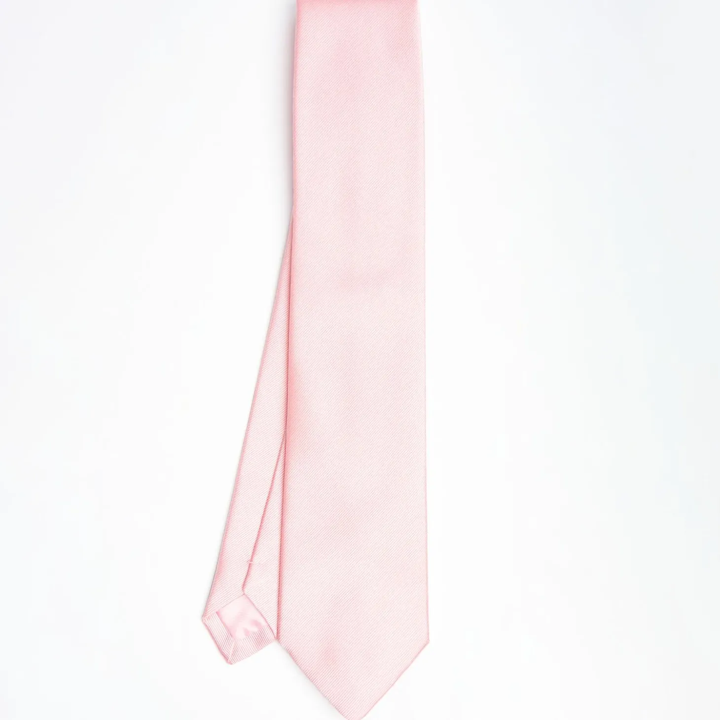 Pink Sartorial Jacquard Silk Tie - Solid Colours