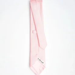 Pink Sartorial Jacquard Silk Tie - Solid Colours