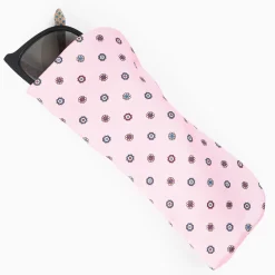 Pink Silk Glasses Case