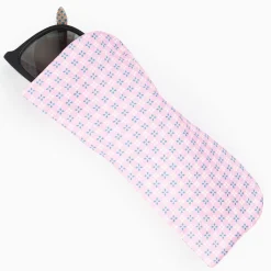 Pink Silk Glasses Case