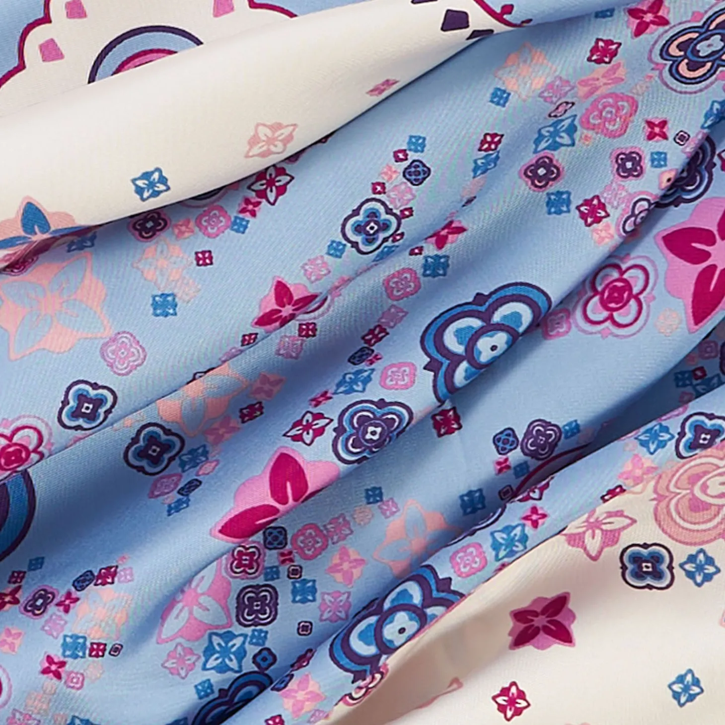 Pink Silk Scarf 90 - World Of Archivio Flowers 1961