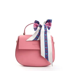 Pink Silk Twilly Floral Pattern