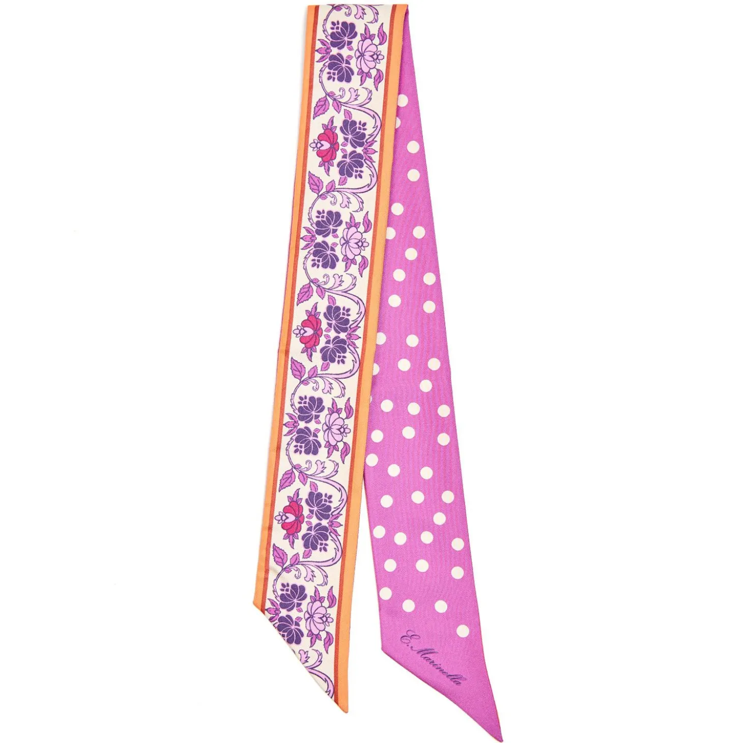 Pink Silk Twilly Mediterranean Vibes