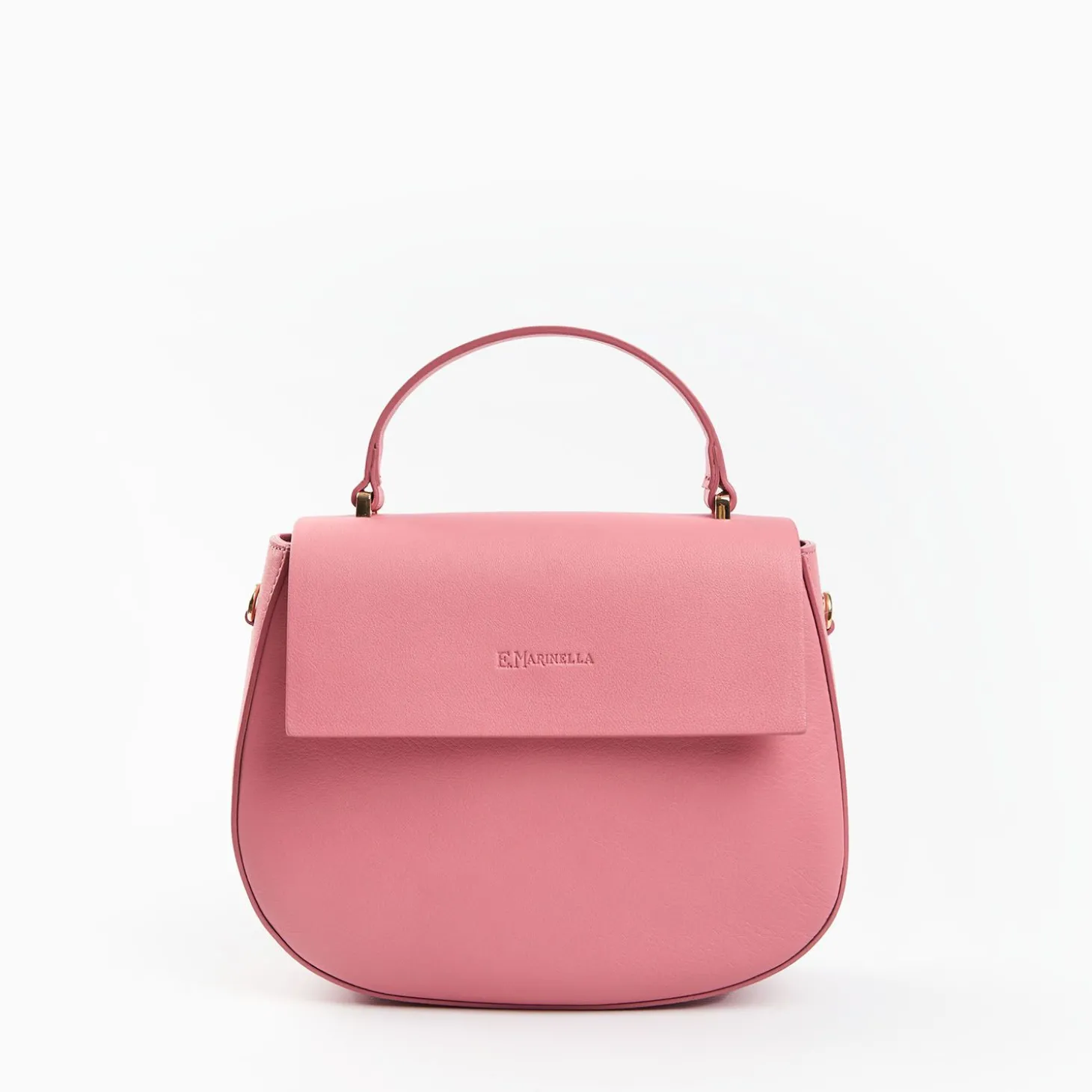 Pink Smooth Leather Cleo Bag