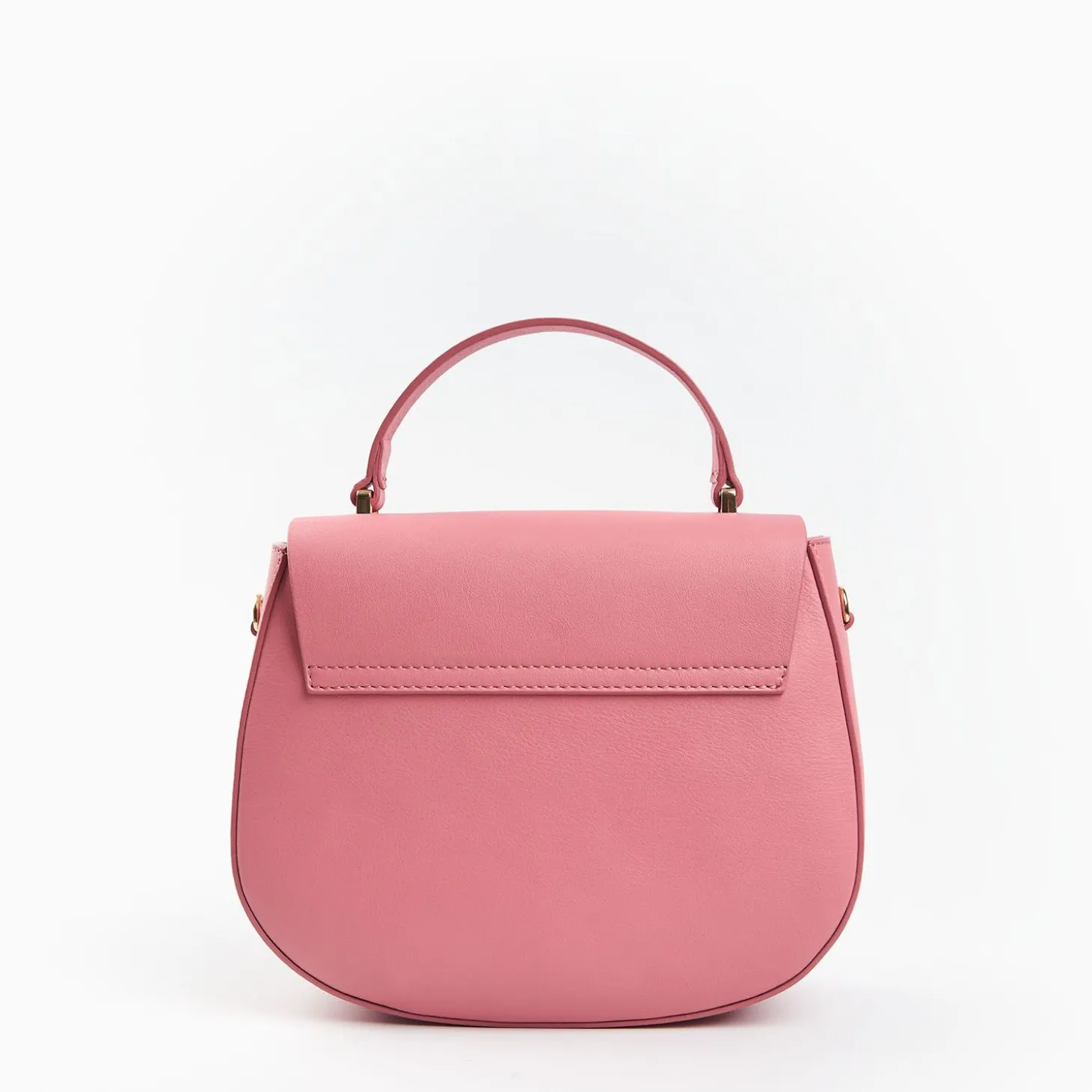 Pink Smooth Leather Cleo Bag