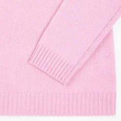Pink Wool And Cashmere Crewneck