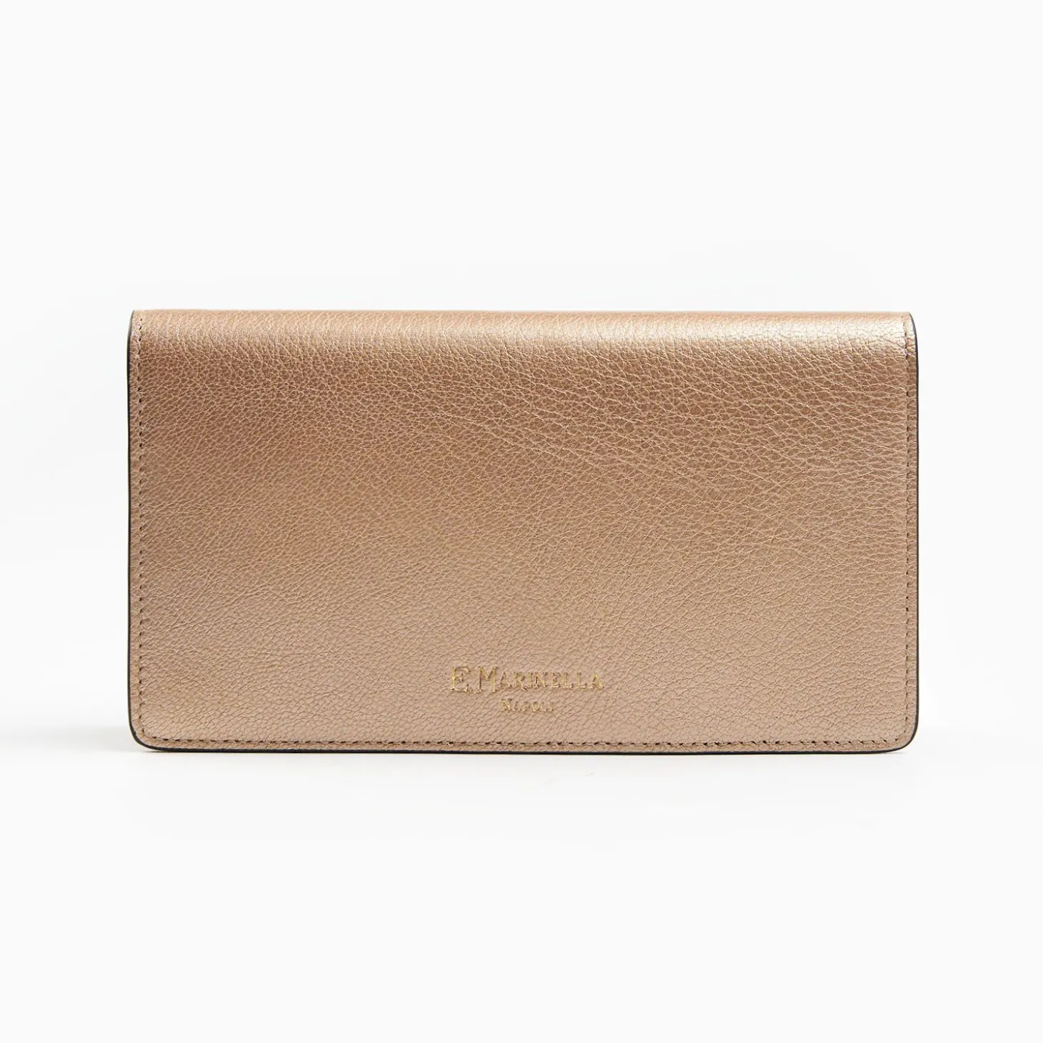 Platinum Pink Big Wallet In Soft Leather