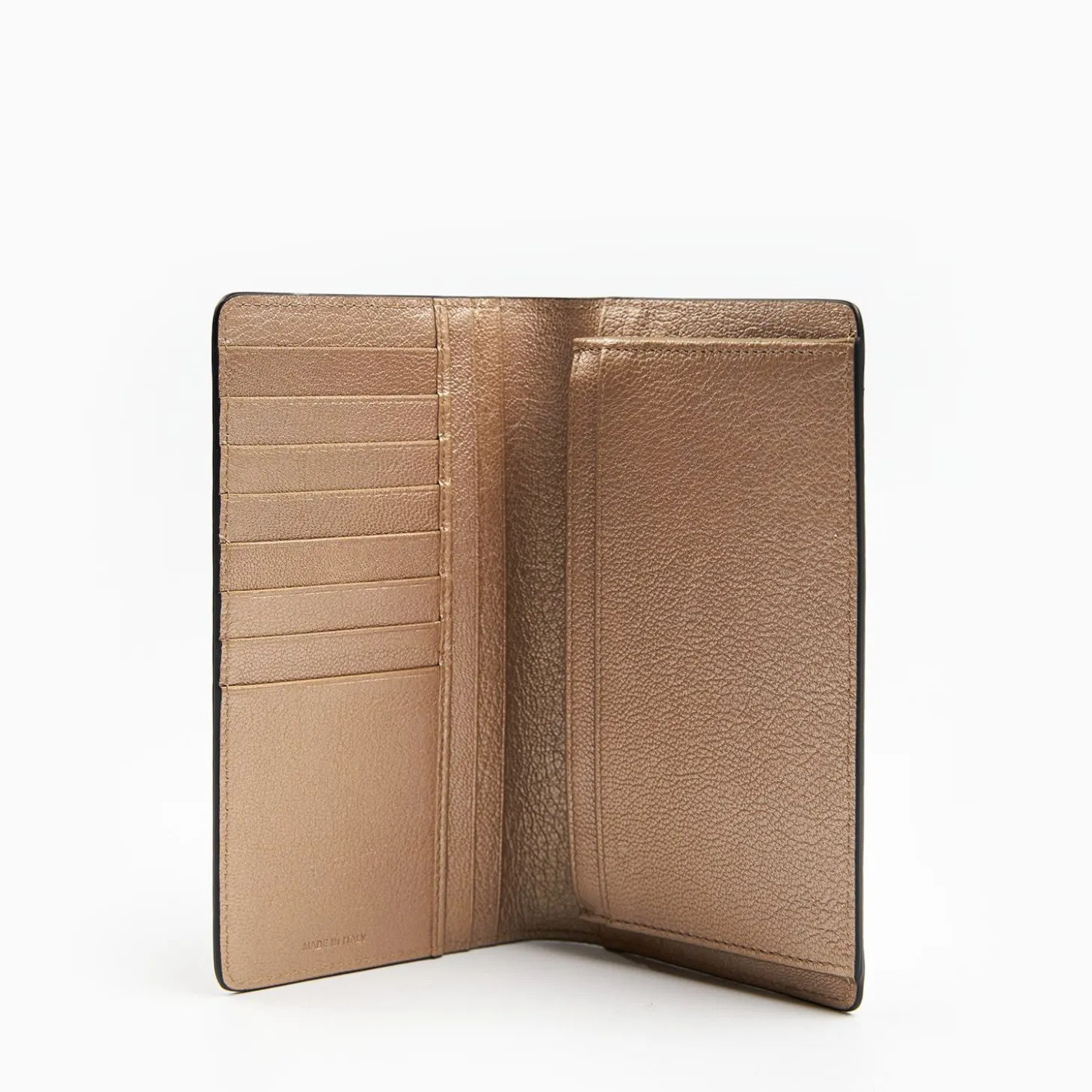 Platinum Pink Big Wallet In Soft Leather