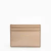 Platinum Pink Small Credit Card Holder In Soft Leather