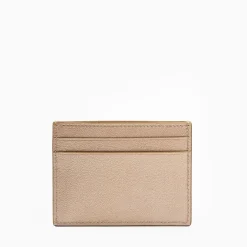 Platinum Pink Small Credit Card Holder In Soft Leather
