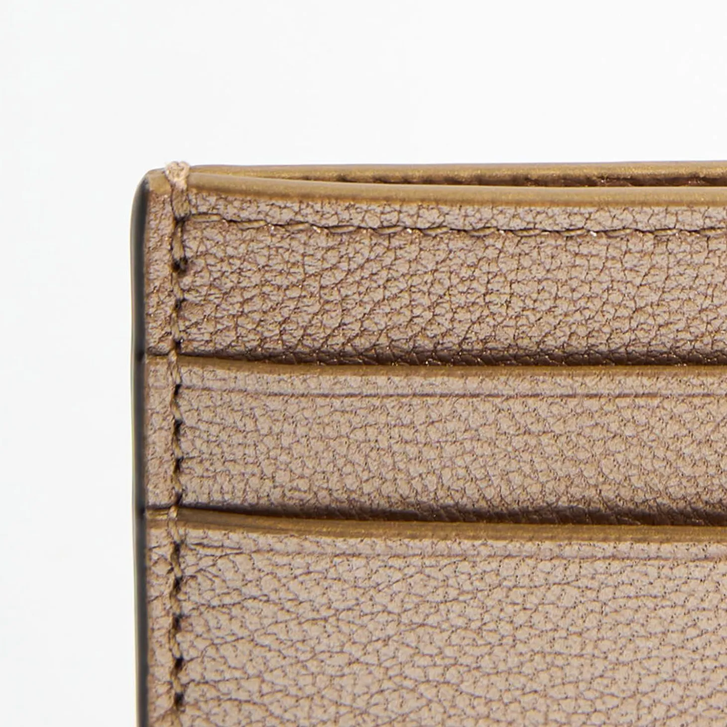 Platinum Pink Small Credit Card Holder In Soft Leather
