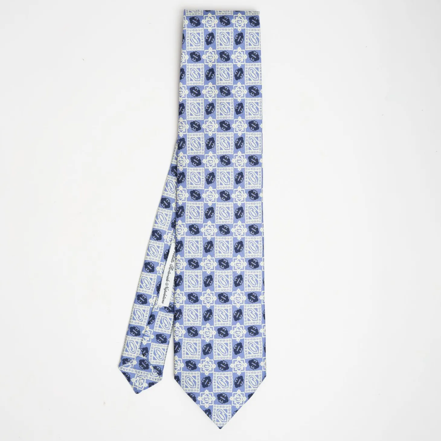 Powder Blue Archivio Collection Silk Tie 1941_1_03