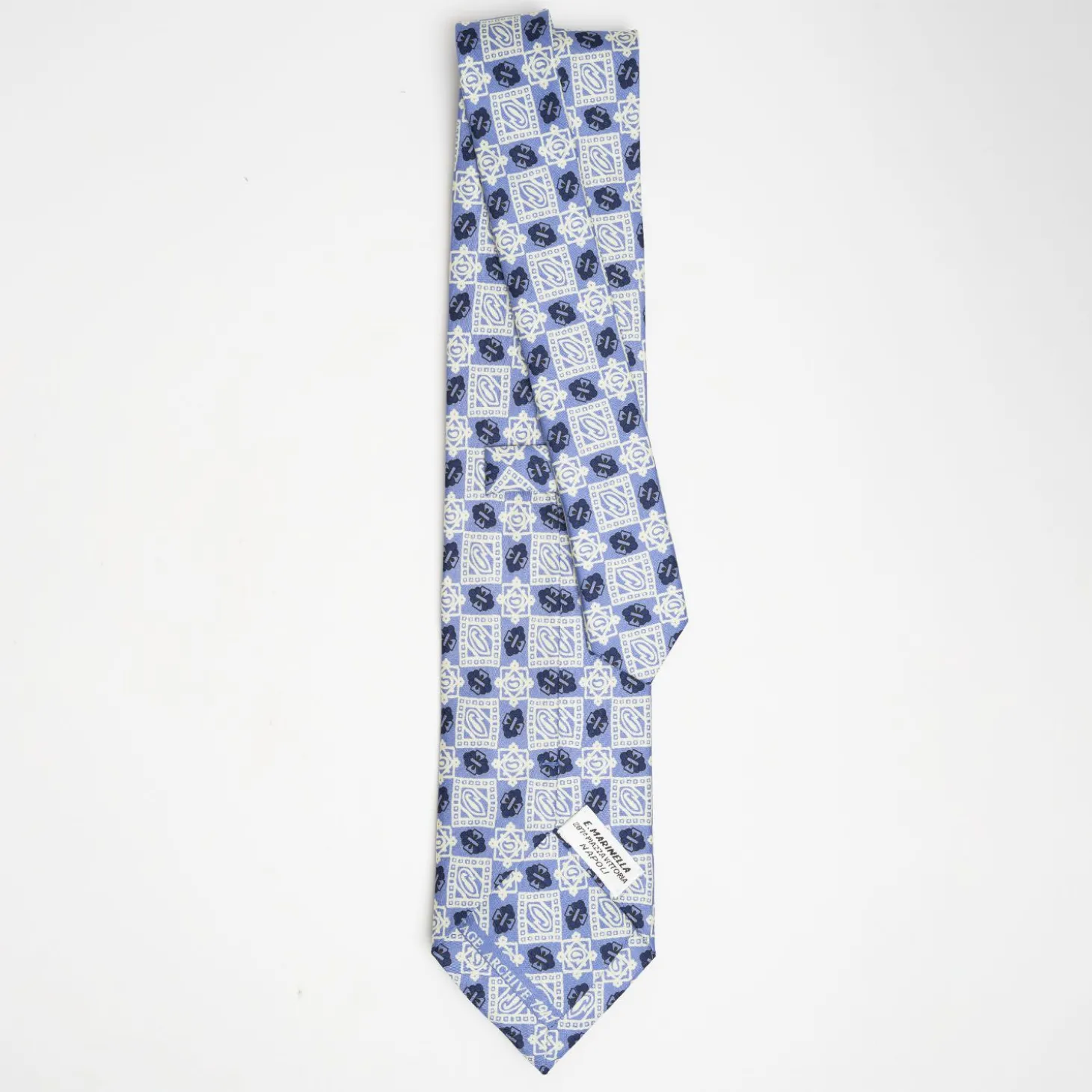 Powder Blue Archivio Collection Silk Tie 1941_1_03