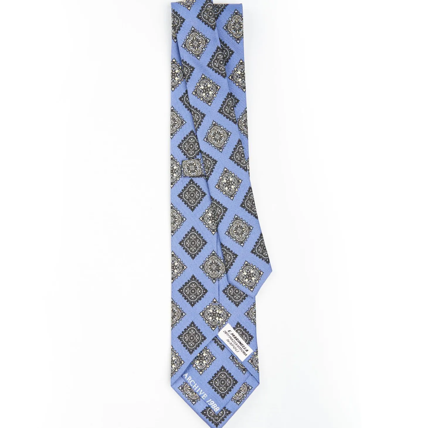 Powder Blue Archivio Collection Silk Tie 1988-03