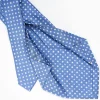 Powder Blue 5 Fold Sartorial Silk Tie - Small Flower Pattern
