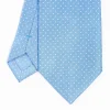 Powder Blue Sartorial Classic Silk Tie Polka Dot Pattern