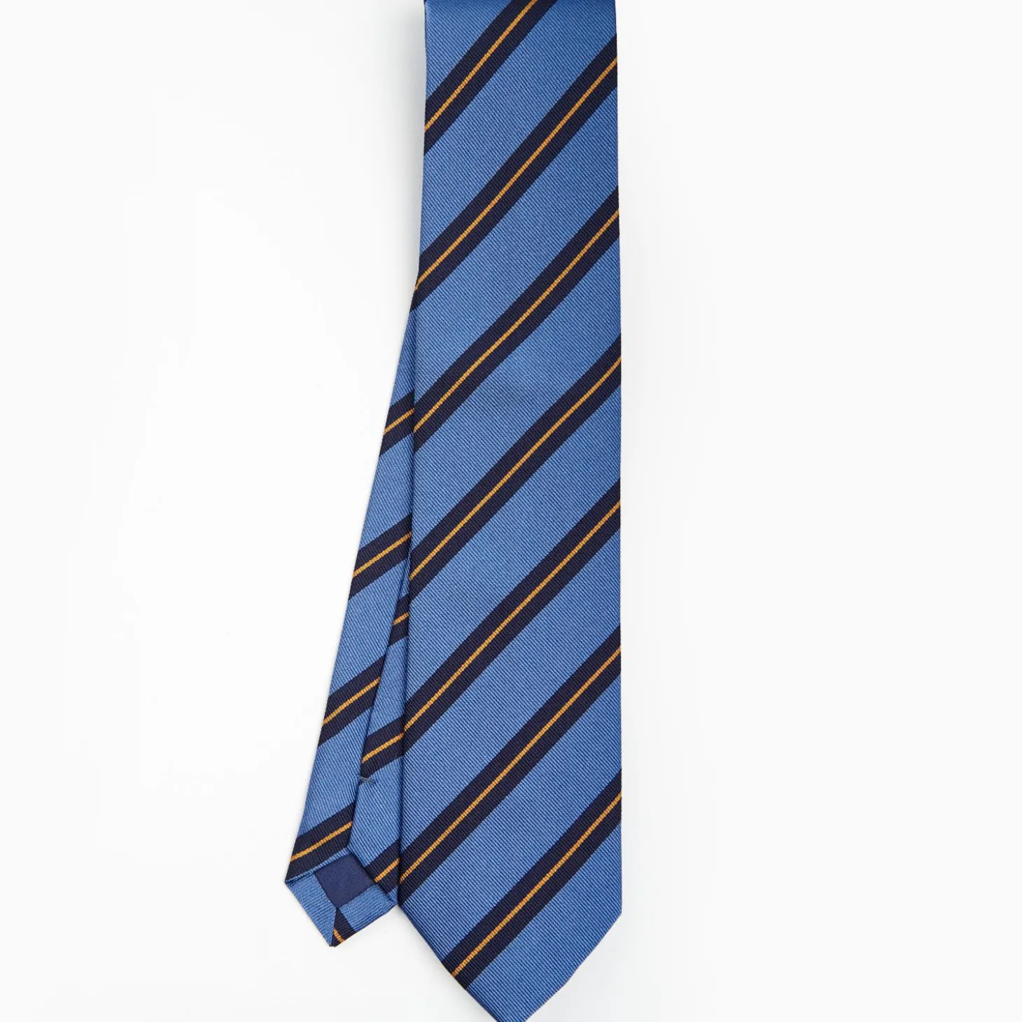Powder Blue Sartorial Striped Silk Tie
