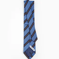 Powder Blue Sartorial Striped Silk Tie