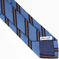 Powder Blue Sartorial Striped Silk Tie
