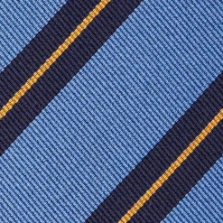 Powder Blue Sartorial Striped Silk Tie
