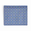 Powder Blue Small Wallet In Silk And Leather