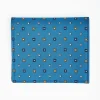 Powder Blue Small Wallet In Silk And Leather