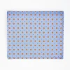 Powder Blue Small Wallet In Silk And Leather