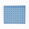 Powder Blue Small Wallet In Silk And Leather