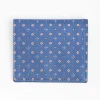 Powder Blue Small Wallet In Silk And Leather