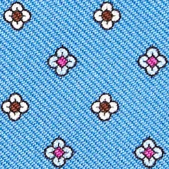Powder Blue Vertical Wallet In Silk And Leather