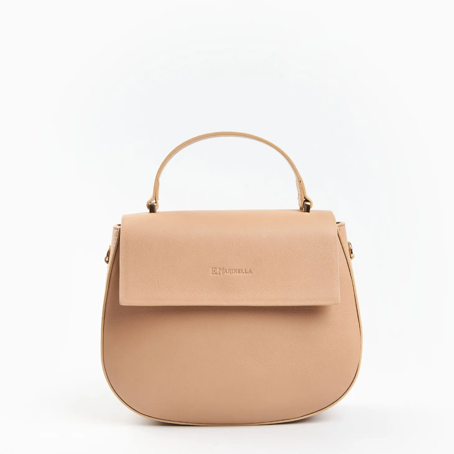 Powder Pink Smooth Leather Cleo Bag