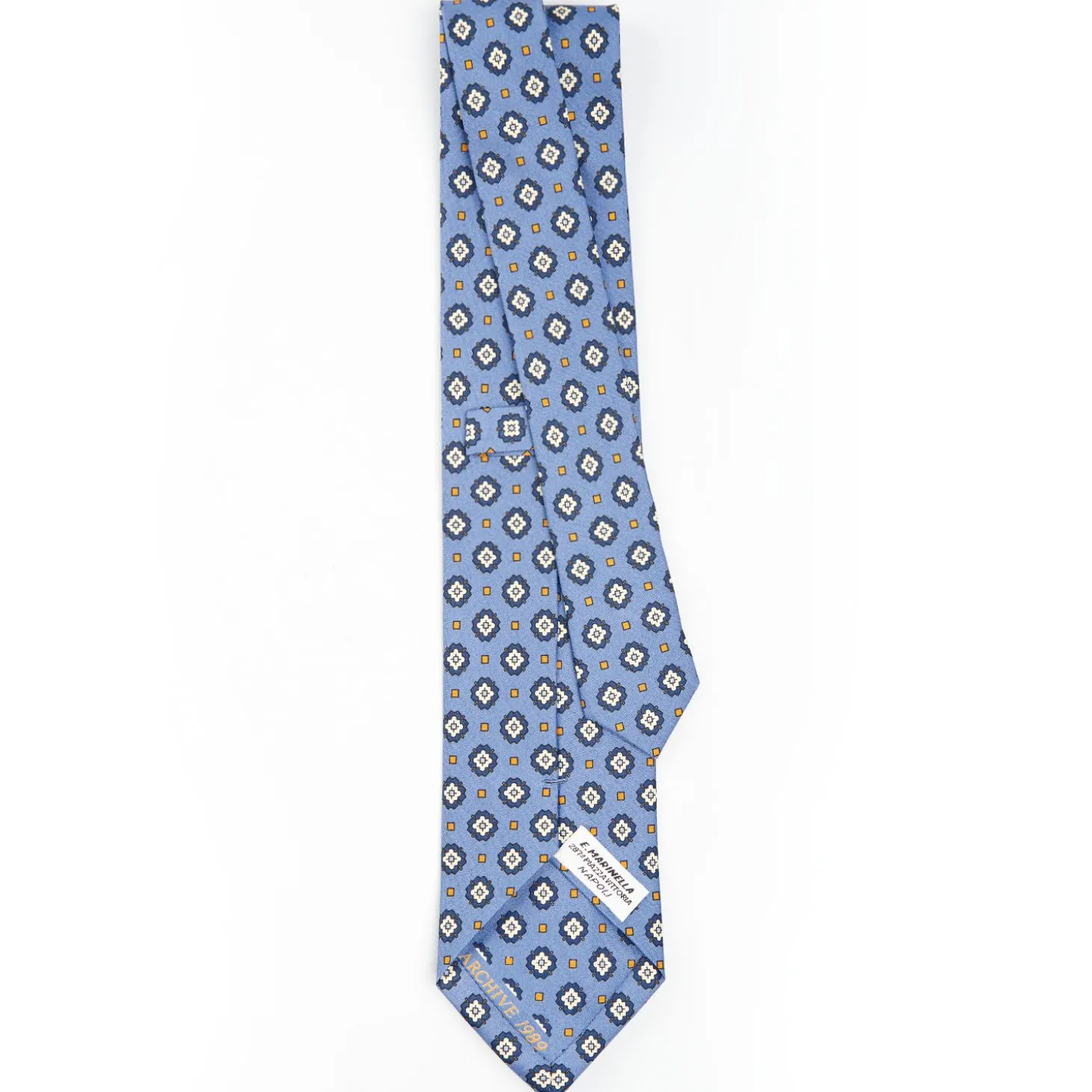Powser Blue Archivio Collection Silk Tie 1989-03