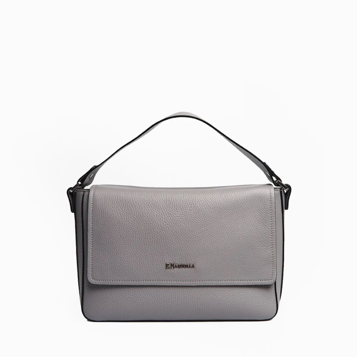 Procida Grey Leather Bag