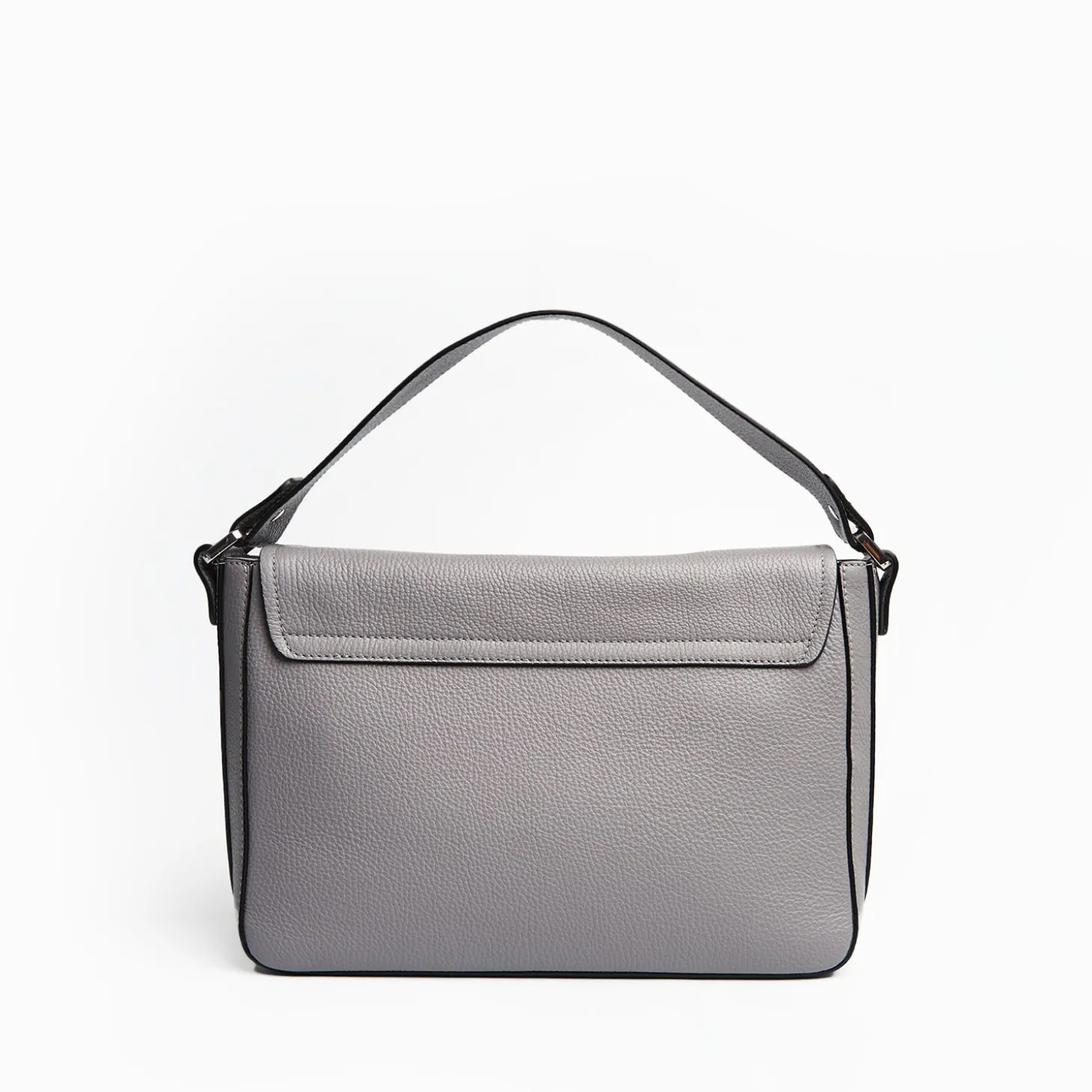 Procida Grey Leather Bag