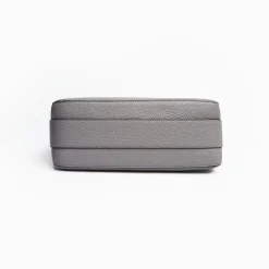 Procida Grey Leather Bag