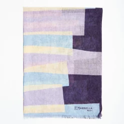 Purple And Lilac Wool Stole