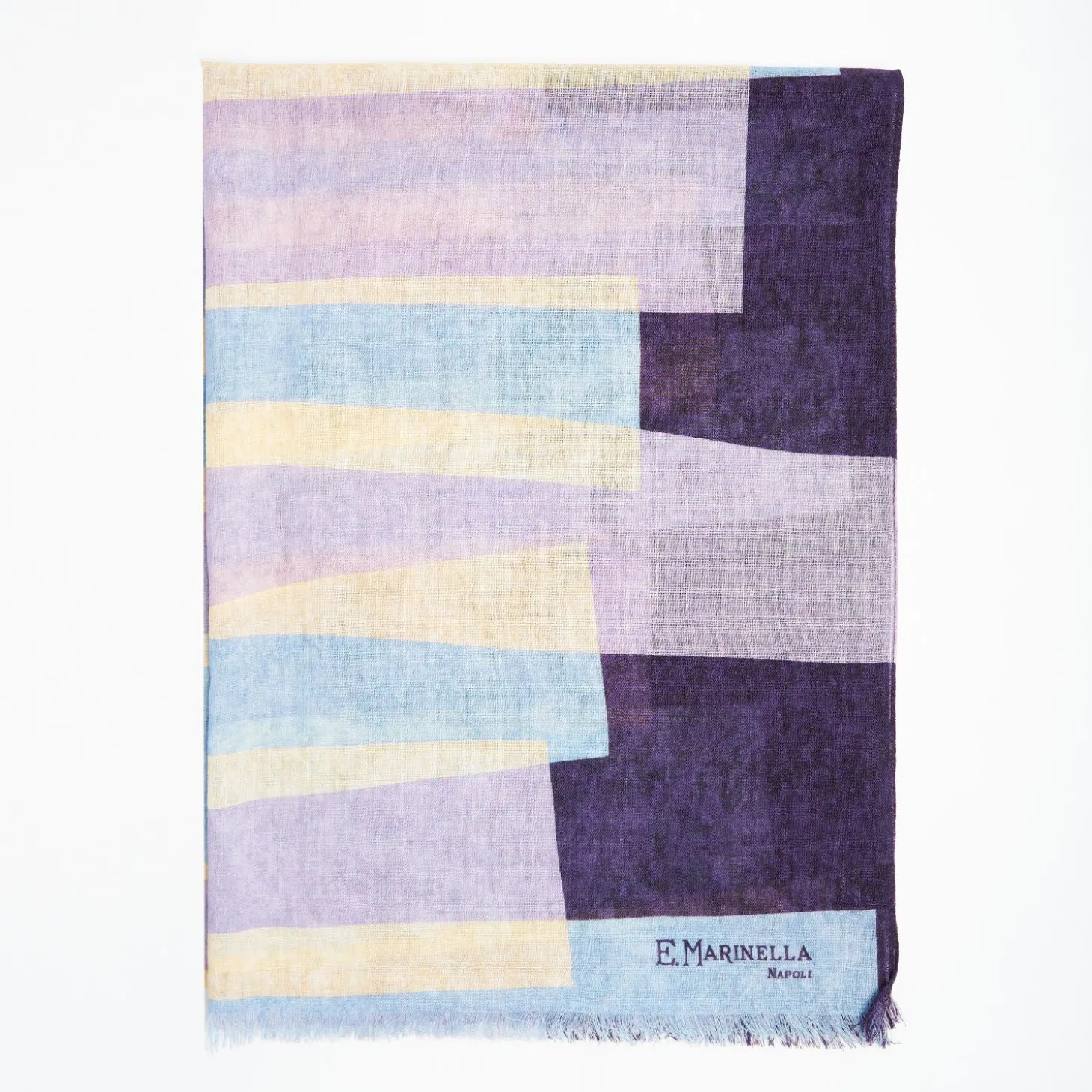 Purple And Lilac Wool Stole