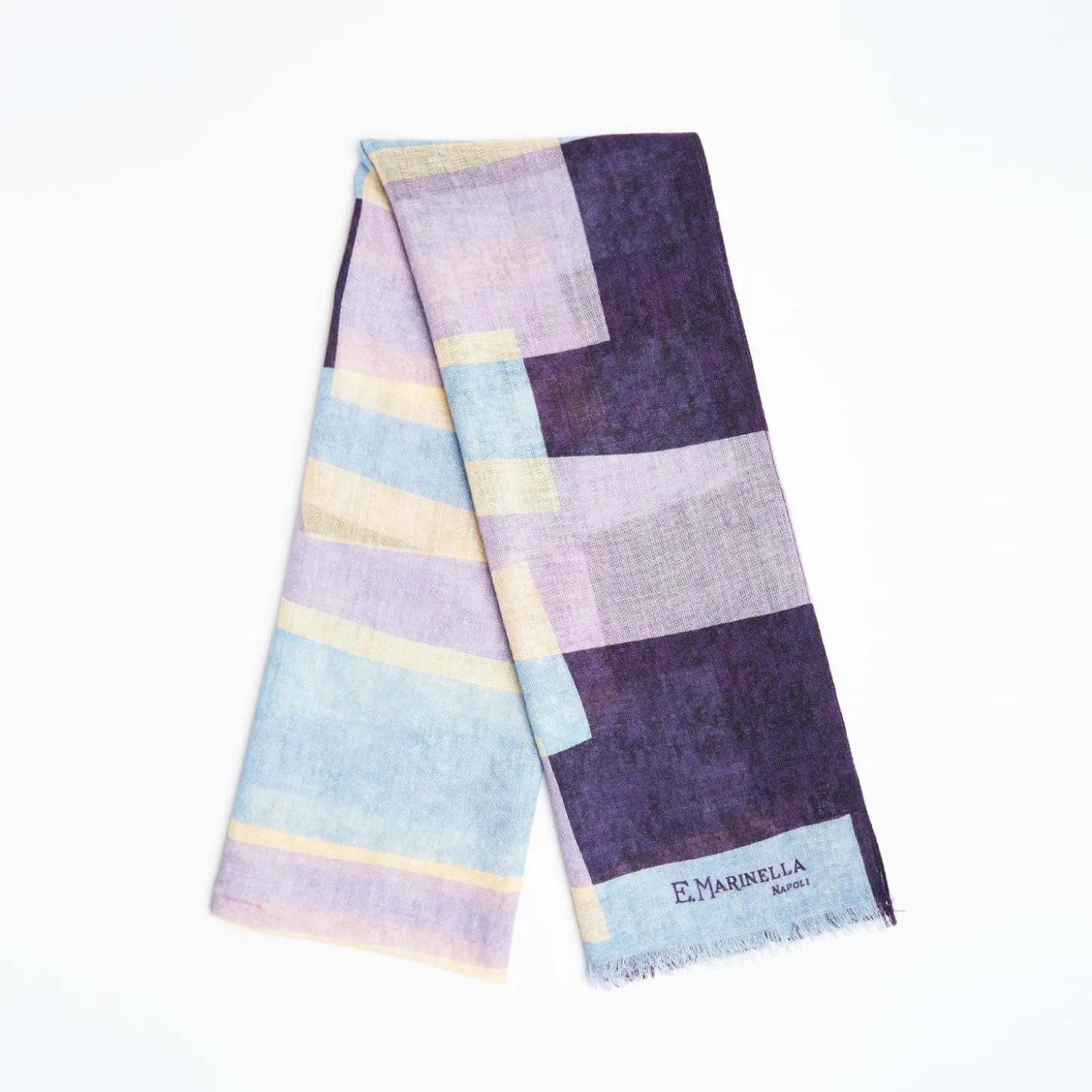 Purple And Lilac Wool Stole